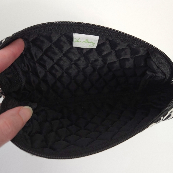 Vera Bradley Black & White Night & Day Geo Quilted Cosmetic Bag - Picture 3 of 6